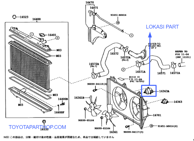 diagram motor fan radiator toyota noah 